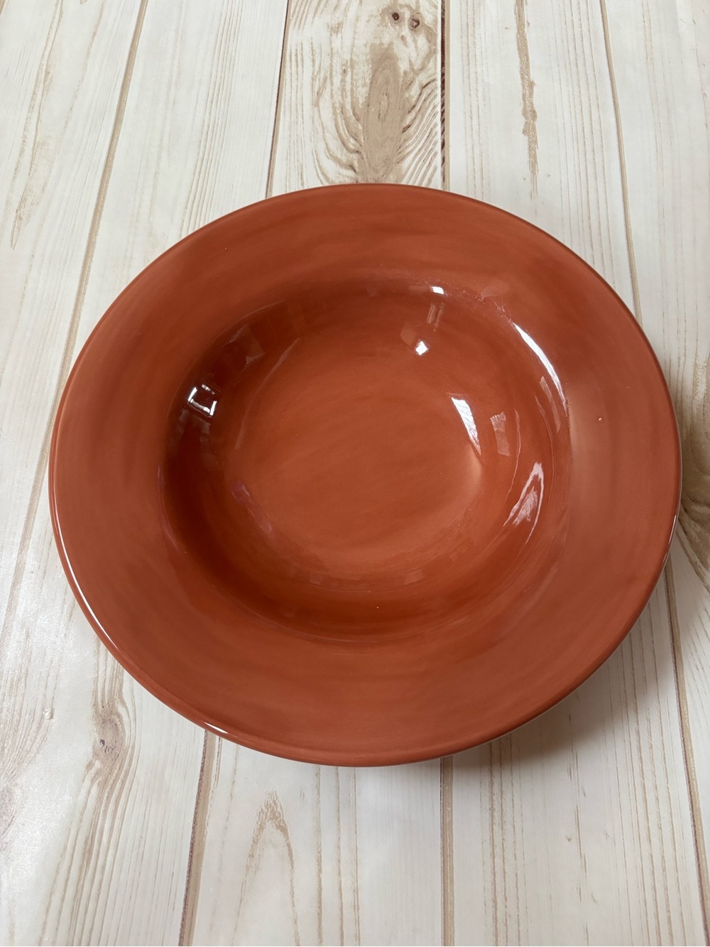 Pottery Barn Sausalito Spice large rim soup bowl